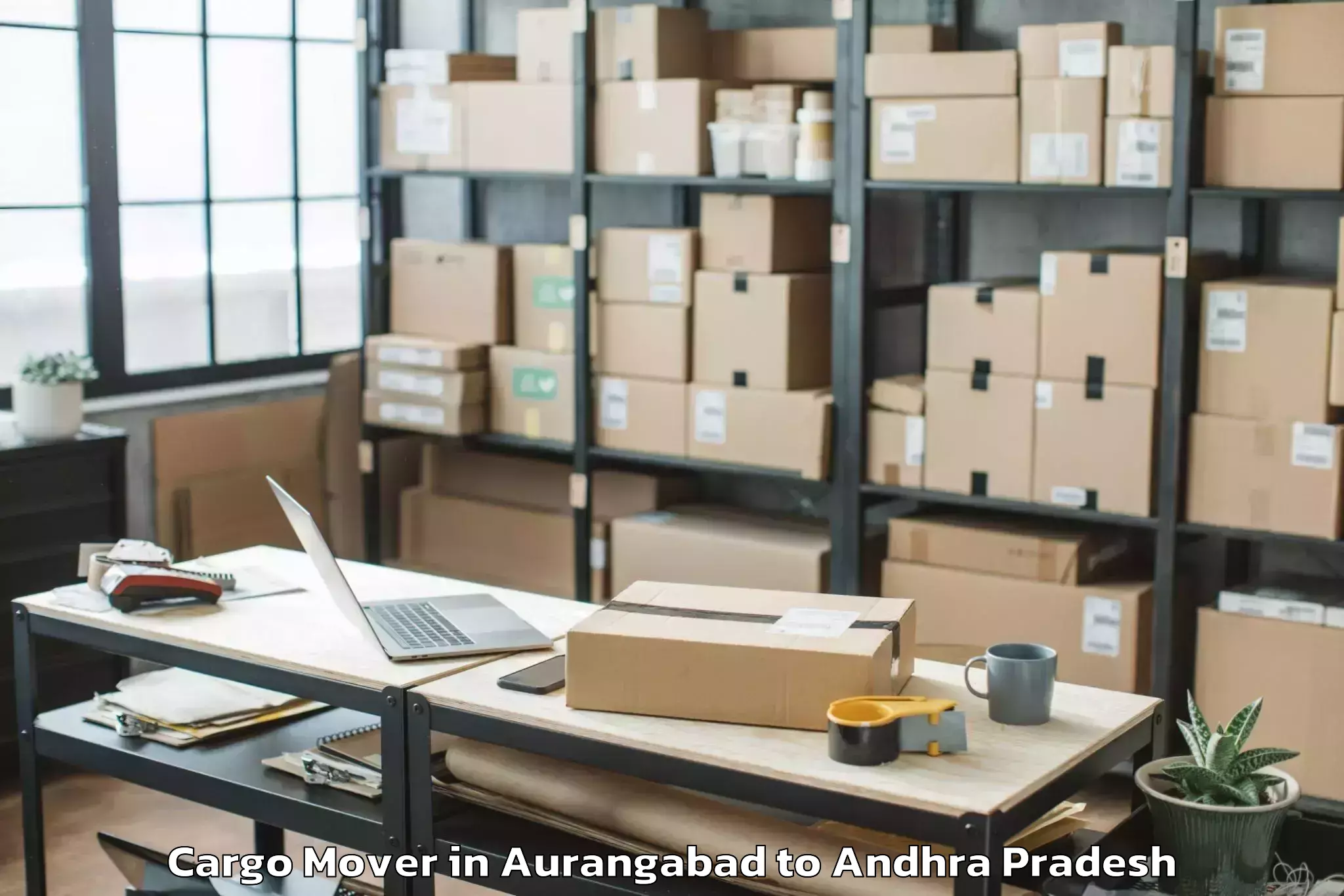 Trusted Aurangabad to Pedapadu Cargo Mover